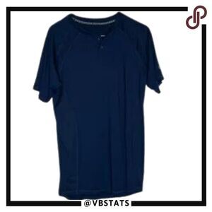 DeMarini Midnight Navy Short Sleeve Baseball Performance Top in Size Small‎